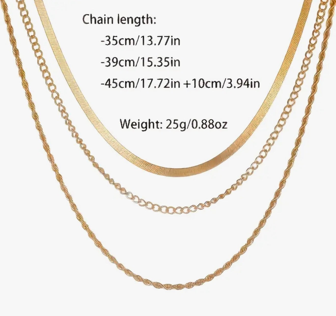 Golden Grace Trio Necklace