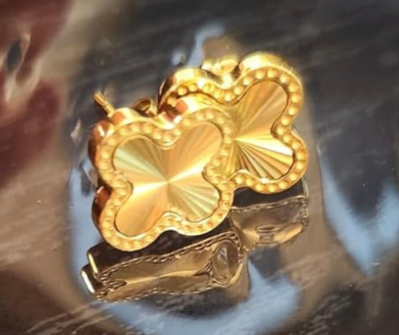 Divine Shine Clover Studs