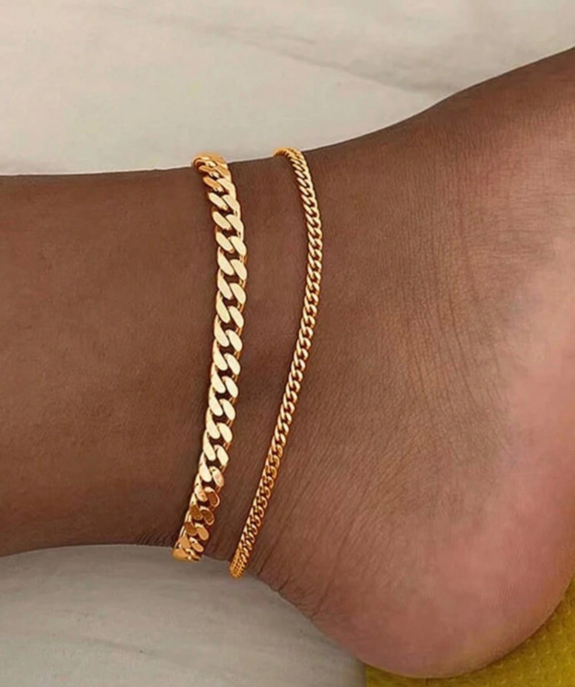 Golden Grace Anklet Set