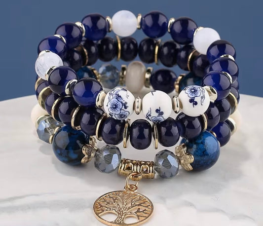 Tree of Life Vibrant Stretch Bracelet