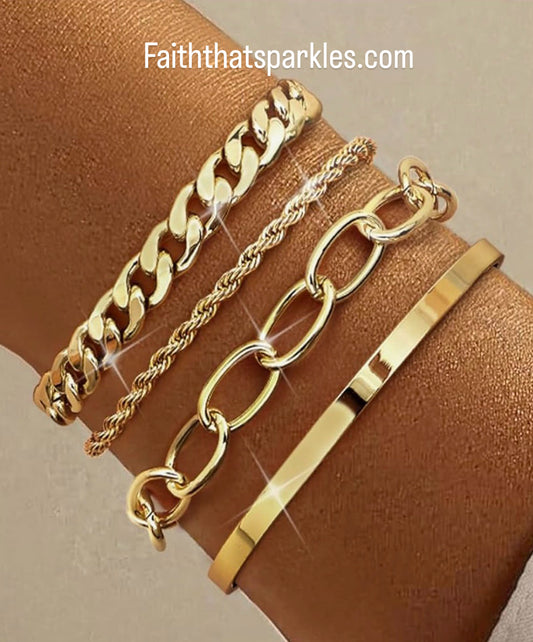 Golden Anchor Bracelet