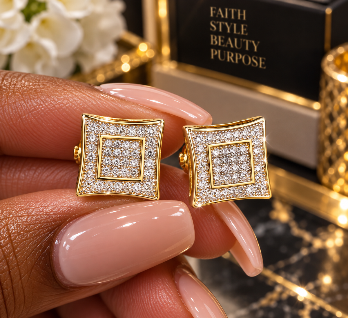 Squared In Grace Studs