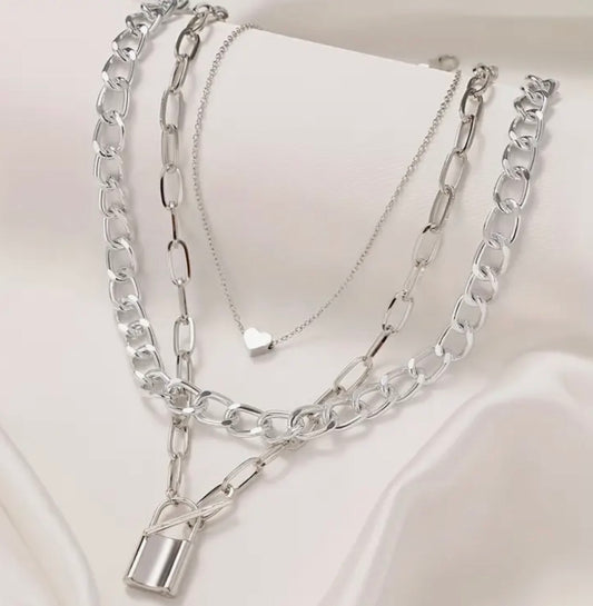 Locked in Grace Layered Necklace