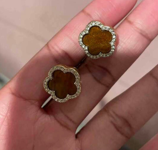 Cocoa Clover Earrings