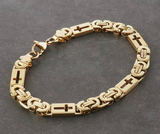 Faith Link Cross Bracelet