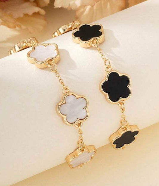 Ebony & Ivory Grace Drop Bracelet