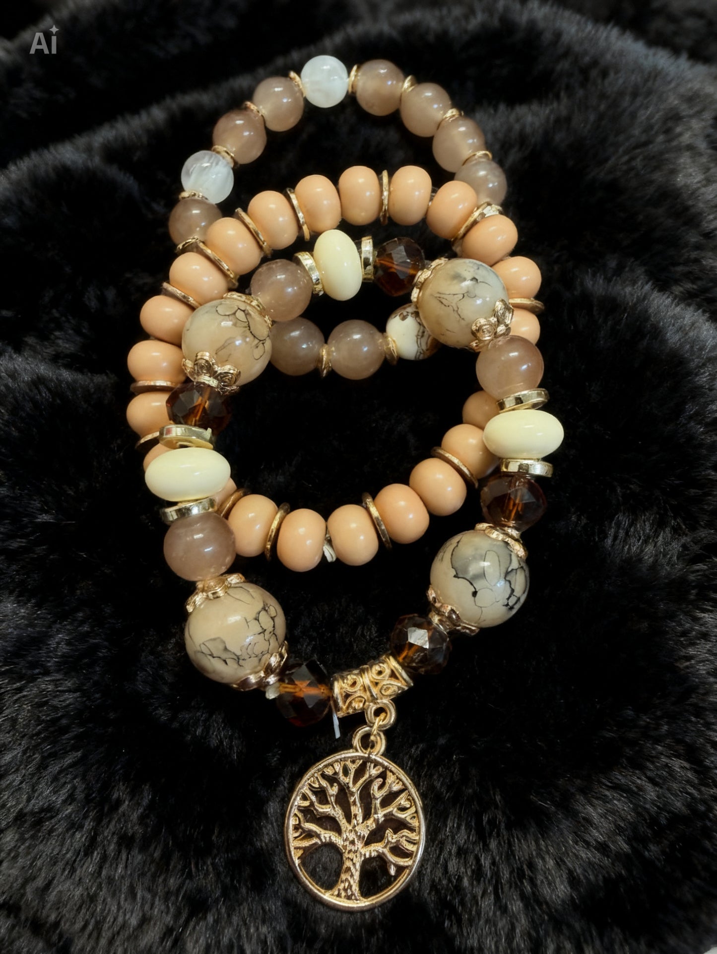 Black Tree Of Life Bracelet